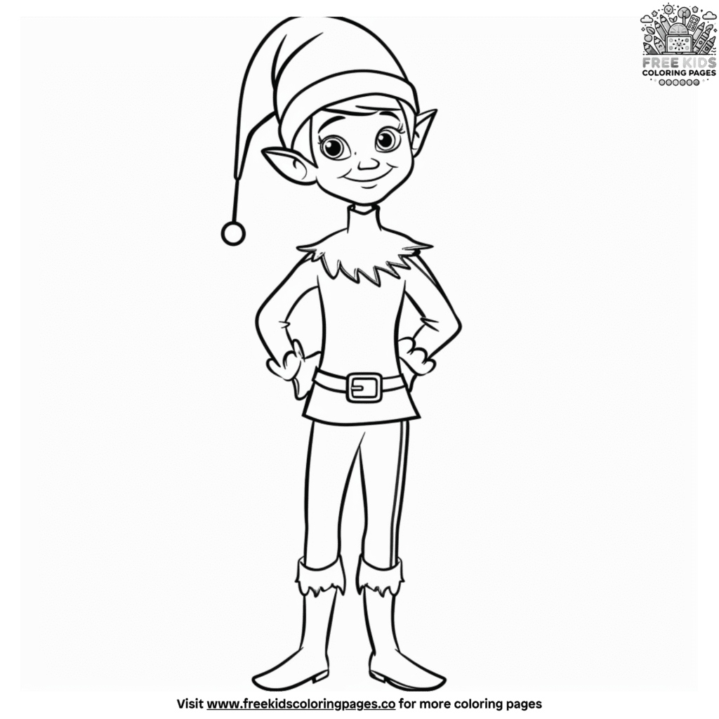 Elf on the shelf coloring pages