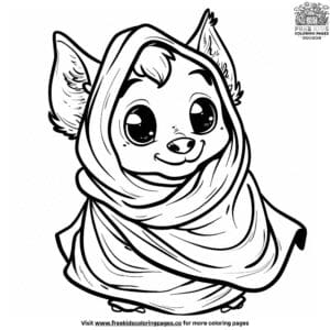 Baby Bat Coloring Pages