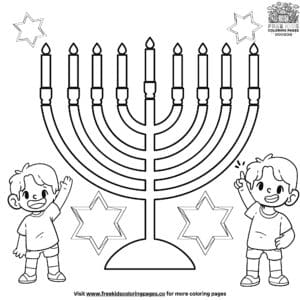 Engaging Preschool Hanukkah Coloring Pages