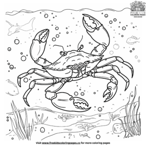 Vibrant sea life coloring pages