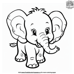 Cheerful zoo animal coloring pages