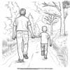 Playful Father's Day Coloring Pages