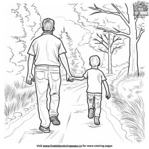 Playful Father's Day Coloring Pages