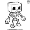 Minecraft Skeleton Coloring Pages