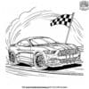 Mustang Race Car Coloring Pages