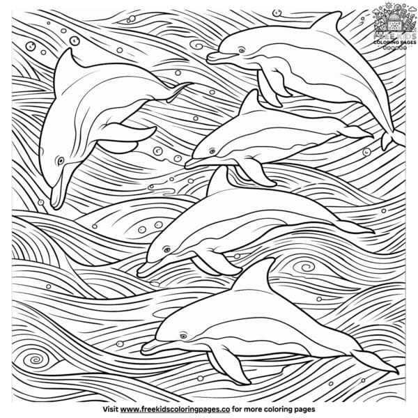 Exciting ocean hard coloring pages