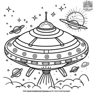 Mind-blowing Outer Space Coloring Pages