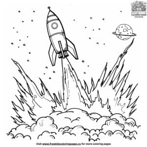 Thrilling Outer Space Coloring Pages