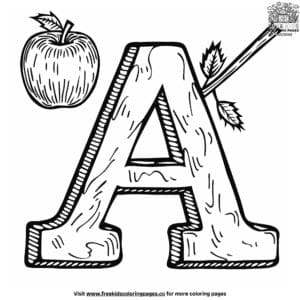 Toddler Letter A Coloring Pages