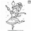 Christmas Ballerina Coloring Pages