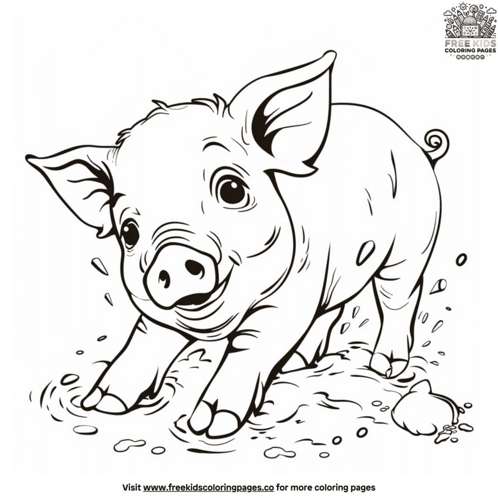 Free farm animal coloring pages