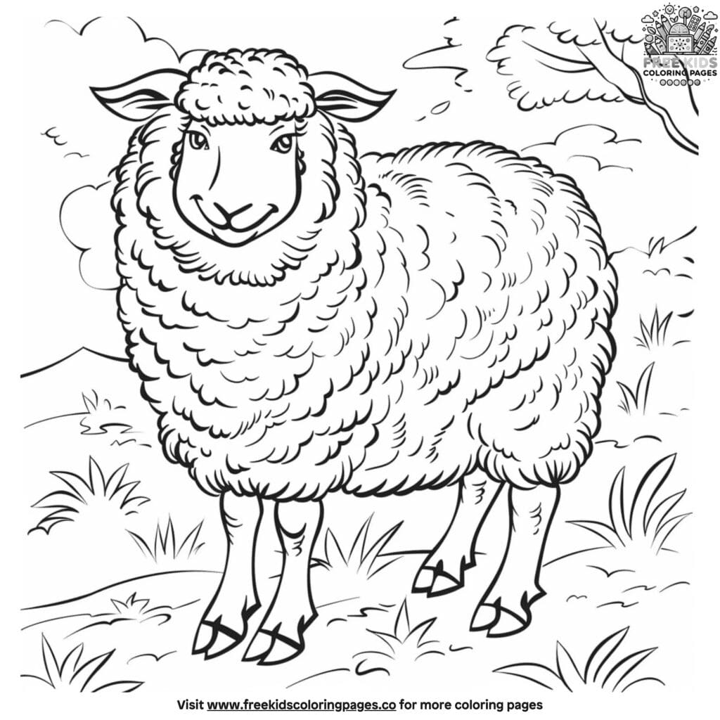 Free farm animal coloring pages