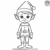 Fun Elf On Shelf Coloring Pages