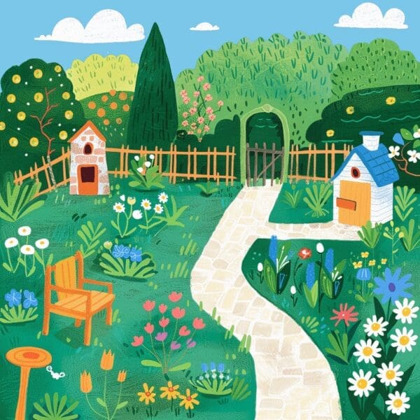 21+ Beautiful Garden Coloring Pages