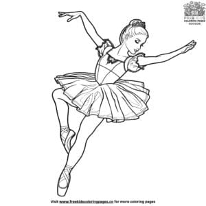 Barbie ballerina coloring pages