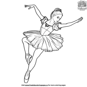 Barbie Ballerina Coloring Pages