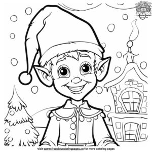 Buddy the elf coloring pages