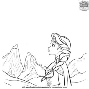 Inspiring Elsa Show Yourself Coloring Pages