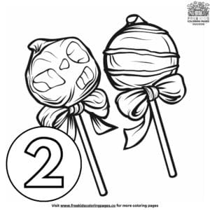 Fun counting number coloring pages