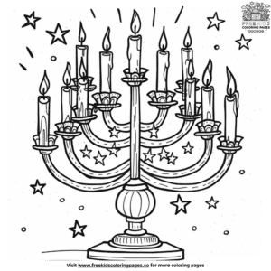 Happy Hanukkah Coloring Pages