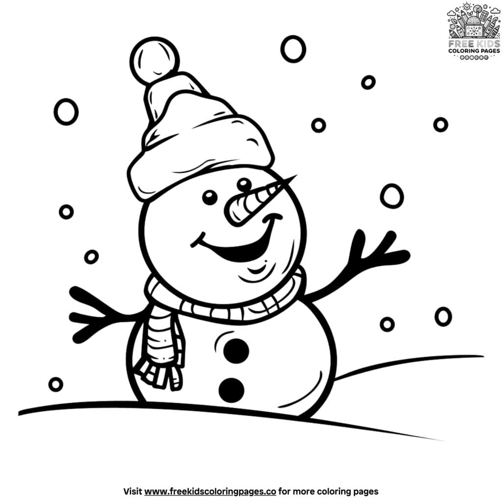 Toddler christmas coloring pages