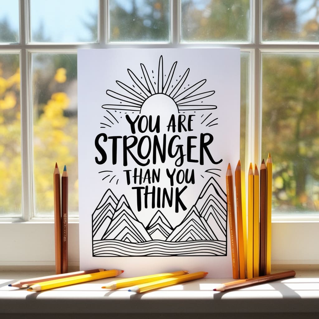 Inspirational coloring pages 9