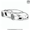 Lamborghini Race Car Coloring Pages