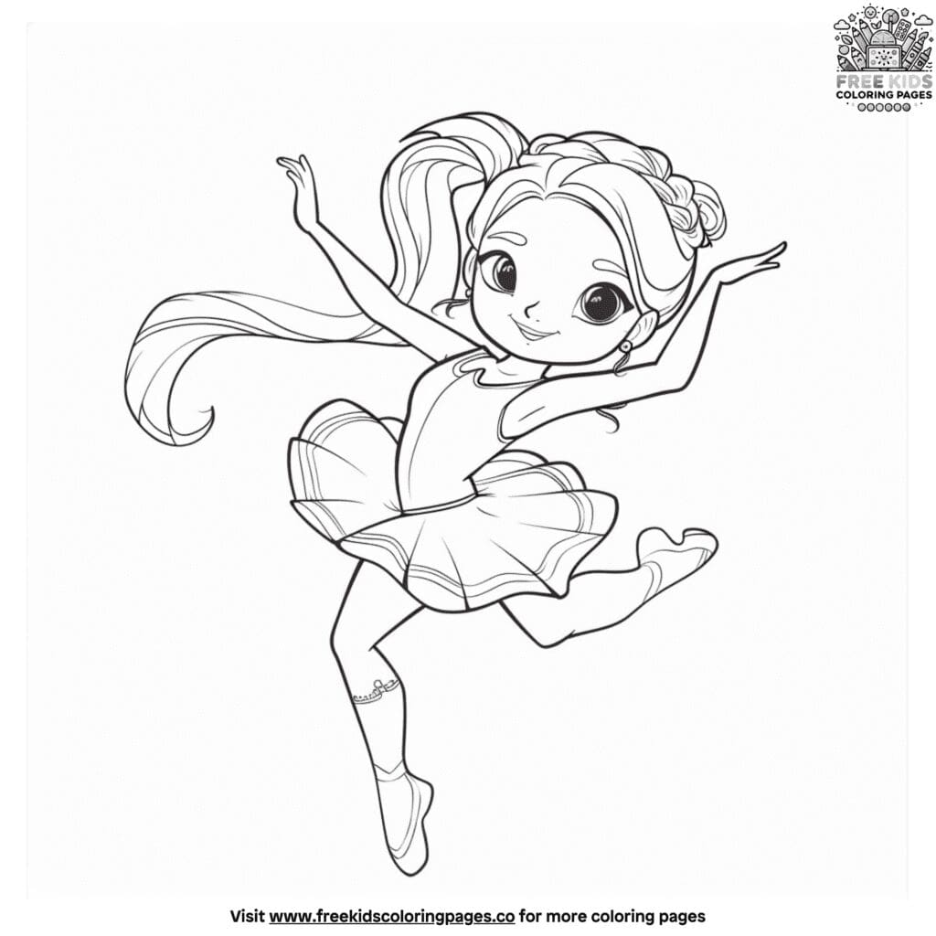 Princess ballerina coloring pages