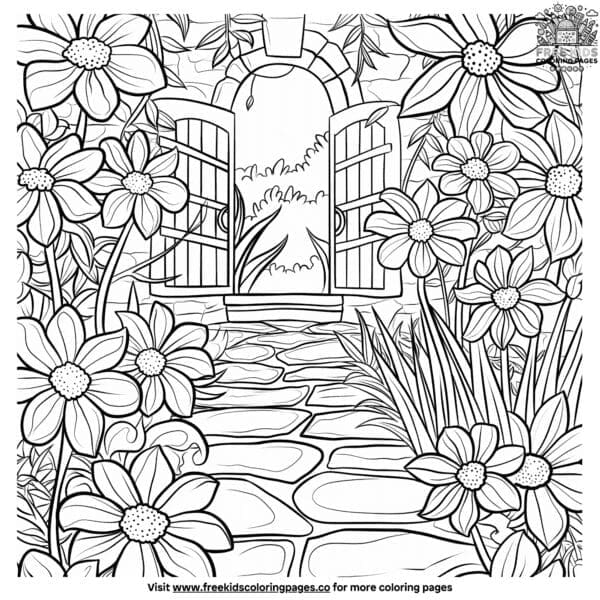 Secret garden coloring pages