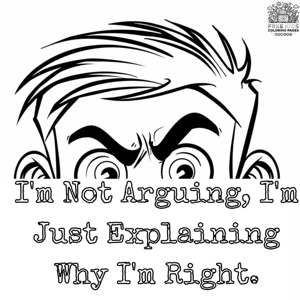 Sarcastic Quotes Coloring Pages For Witty Fun