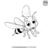 Simple and Easy Bee Coloring Pages