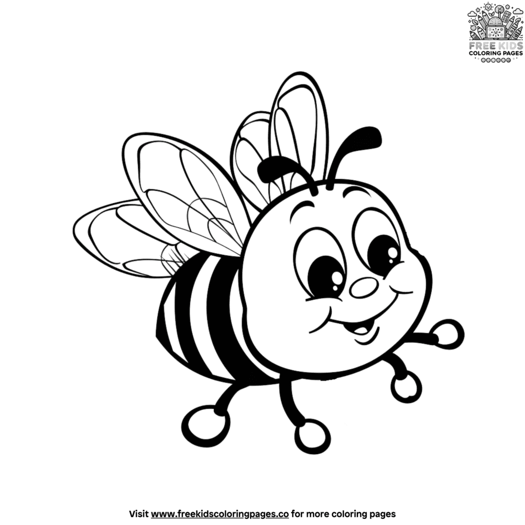 Bee coloring pages