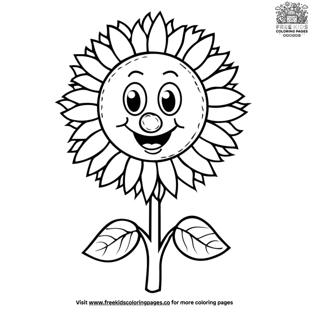 Easy garden coloring pages