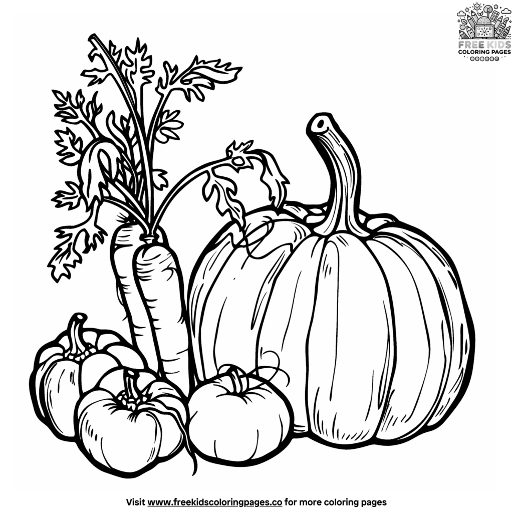 Easy garden coloring pages