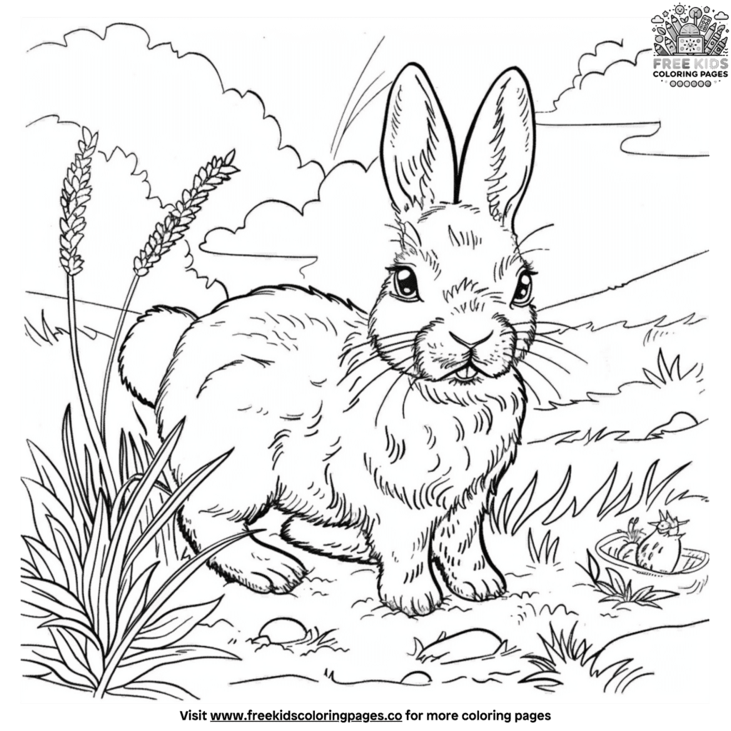 Sweet farm animal coloring pages