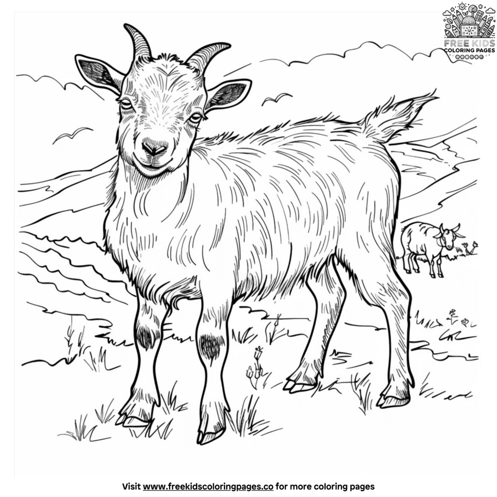 Sweet farm animal coloring pages