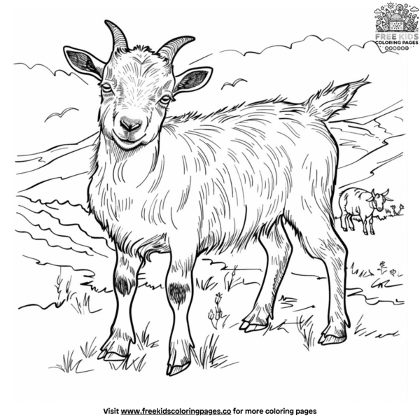 Billy goat coloring pages