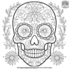 Skull Cinco de Mayo Coloring Pages