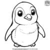 Adorable Sweet Baby Penguin Coloring Pages