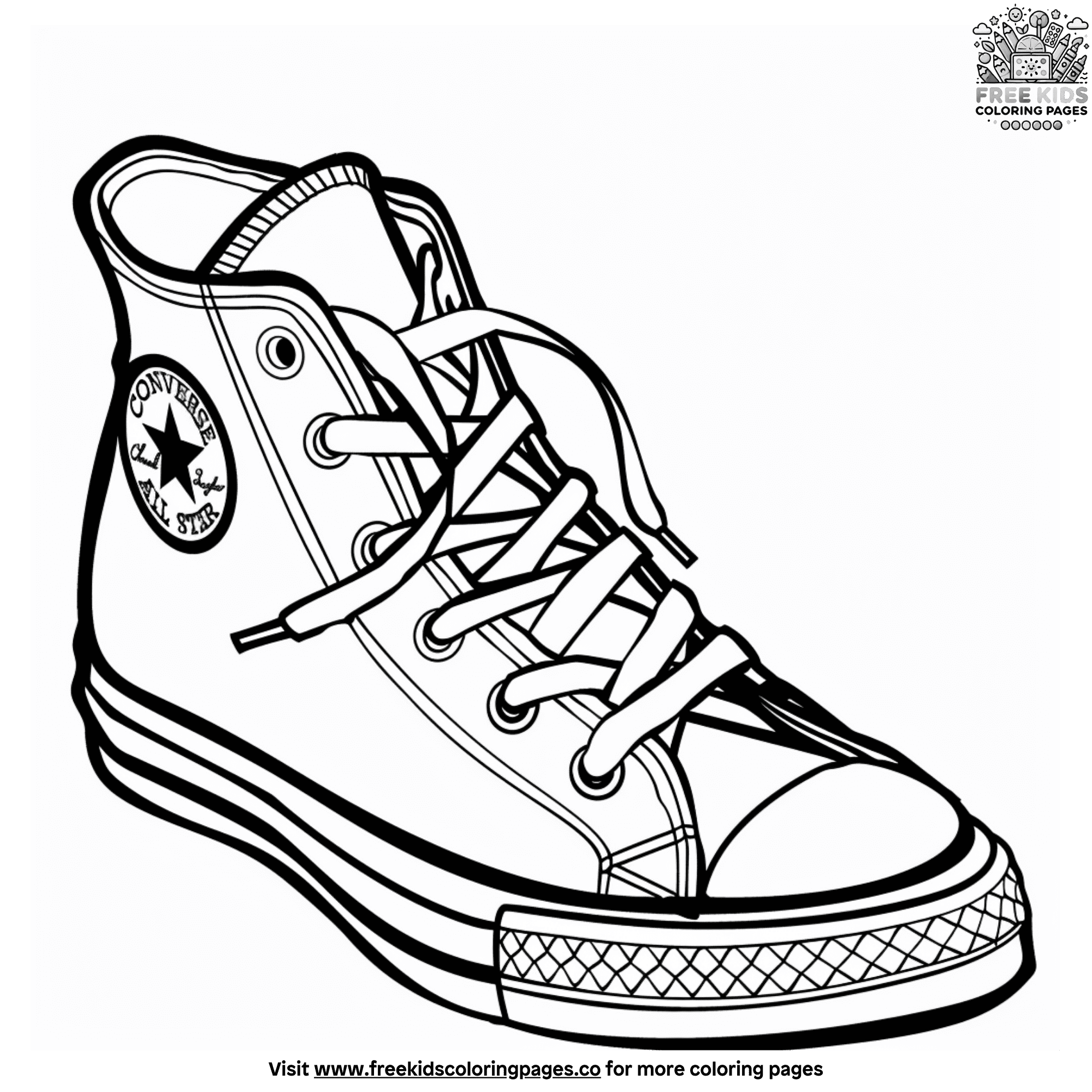 Coloring Sheets For Shoes