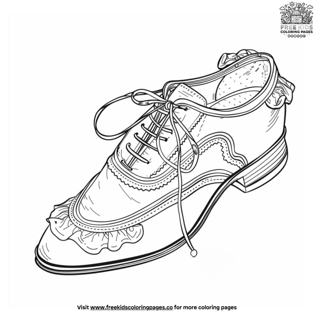Timeless Vintage Shoe Coloring Pages 1970s-colors
