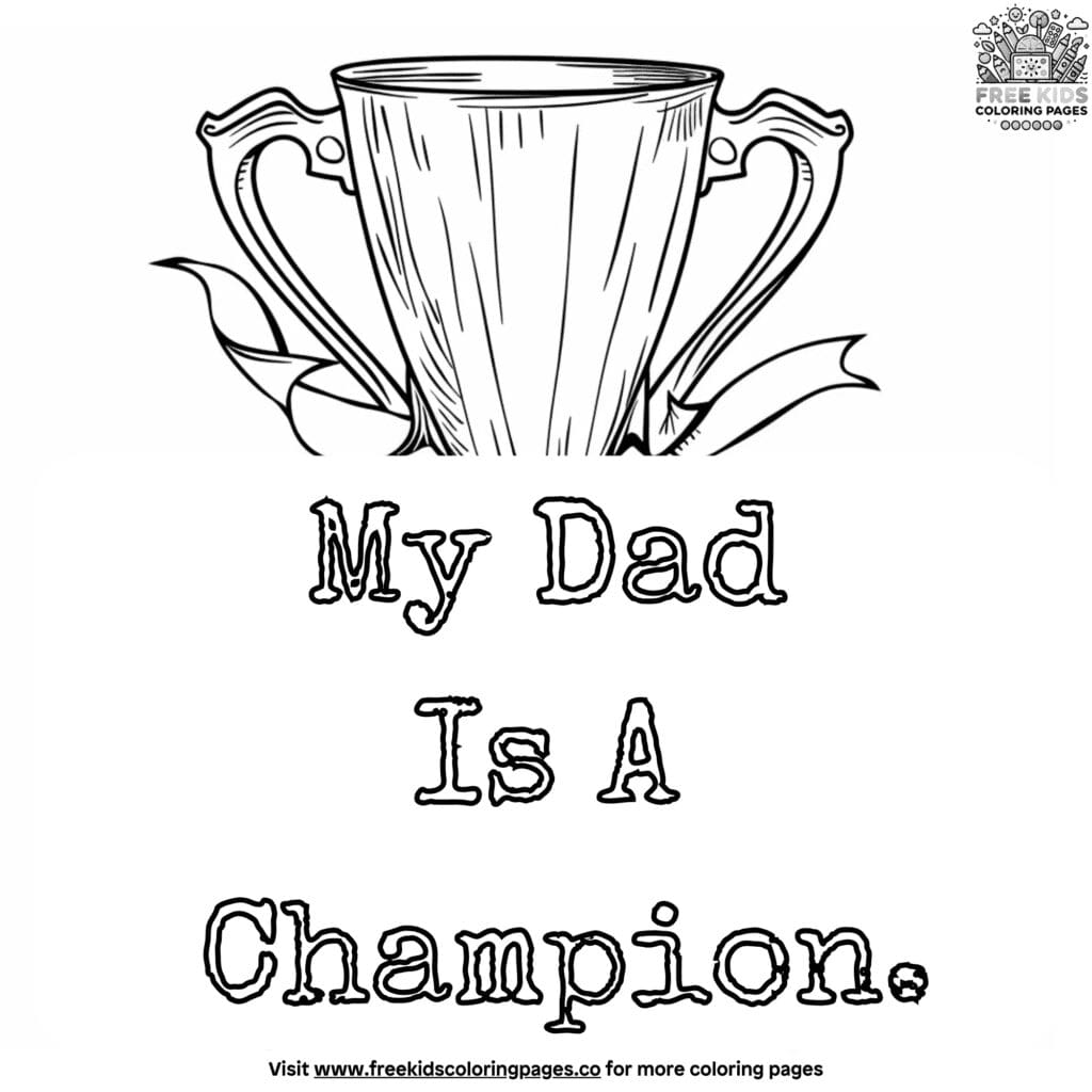 Top Best Dad Ever Coloring Page Collection