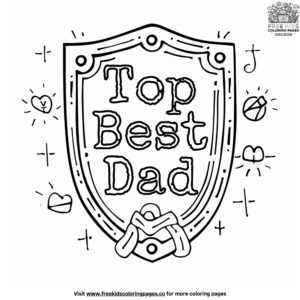 Best Dad Ever Coloring Page