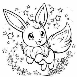 Vibrant Pokemon Eevee Coloring Pages