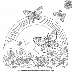 Spring Garden Coloring Pages