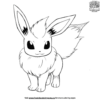 Vivid Eevee Evolutions Coloring Pages