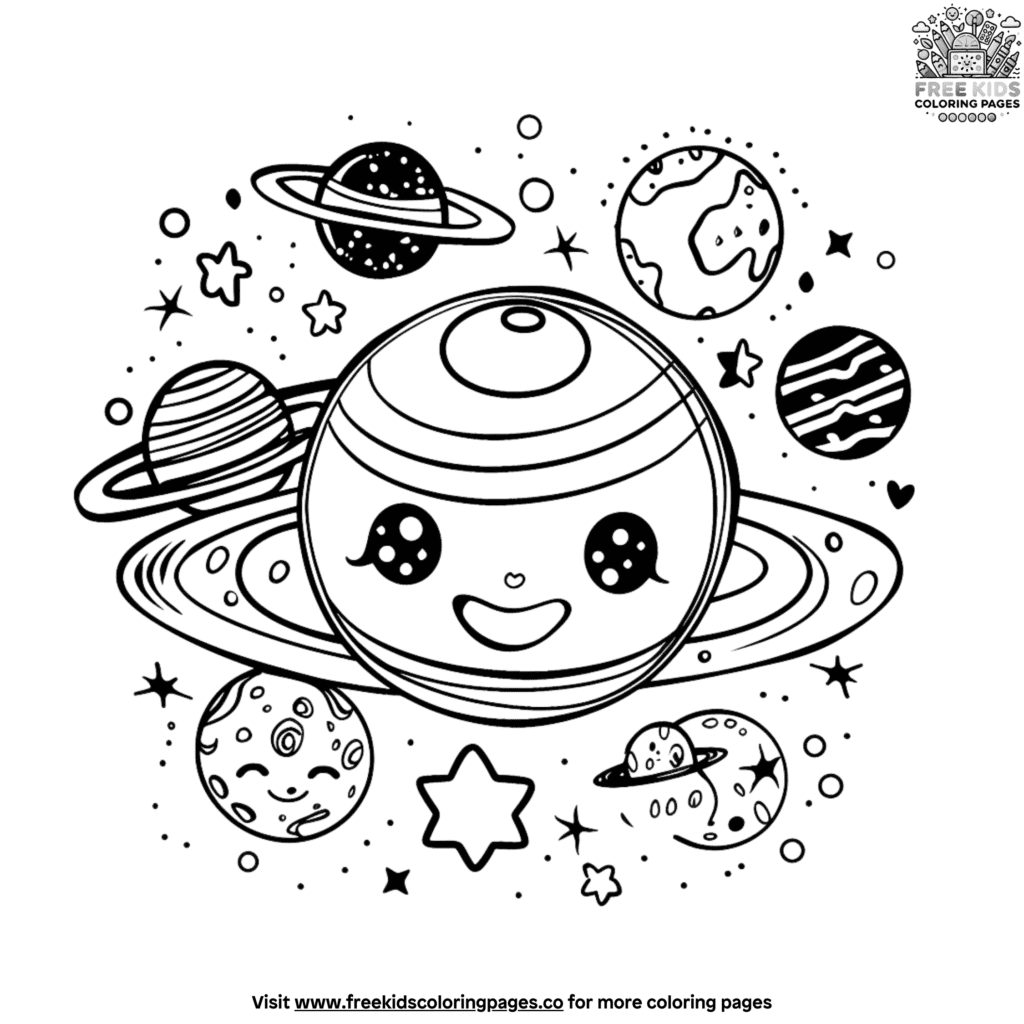 Solar system coloring pages