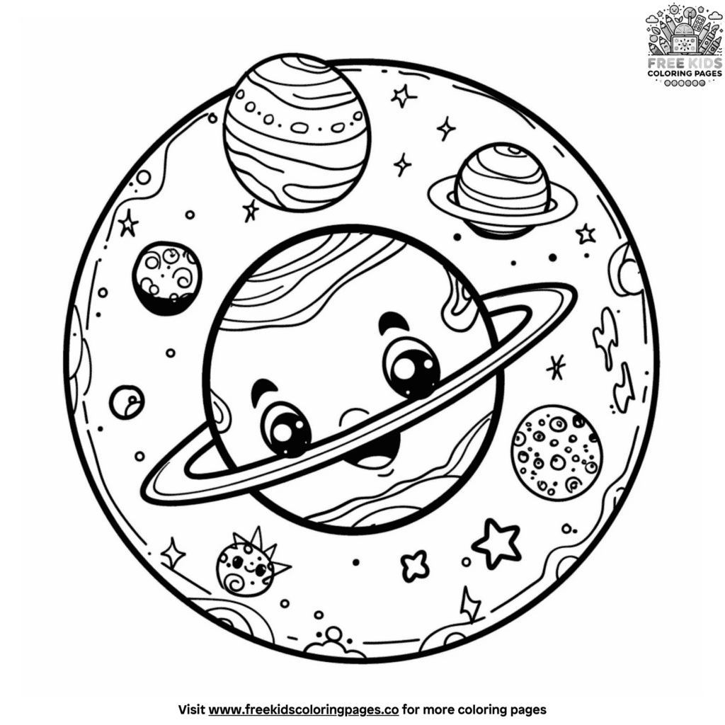 Solar system coloring pages