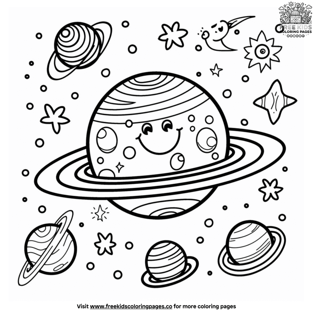 Solar system coloring pages