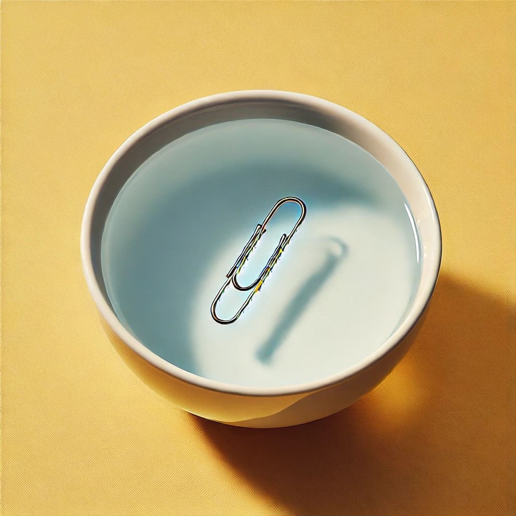 Floating paperclip example 4